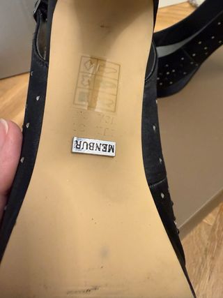 Zapatos fiesta Menbur negros T. 37