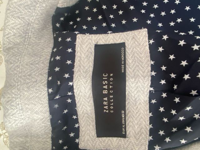 Blazer gris Zara T42 con coderas