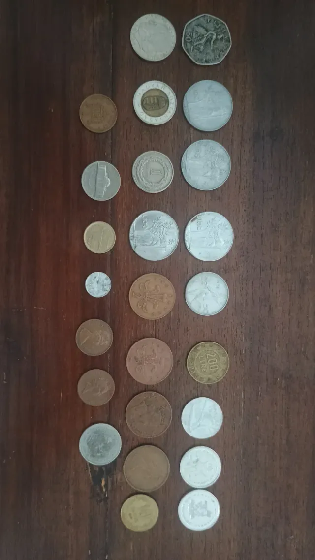 Lote monedas antiguas 50s, 60s, 70s