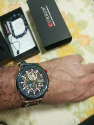 Reloj CURREN Cronógrafo Hombre Negro/Dorado