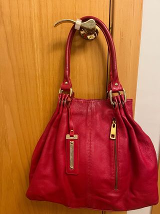 Bolso Roberto Verino Rojo Piel.