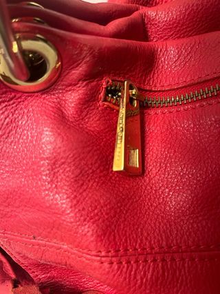 Bolso Roberto Verino Rojo Piel.