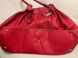 Bolso Roberto Verino Rojo Piel.