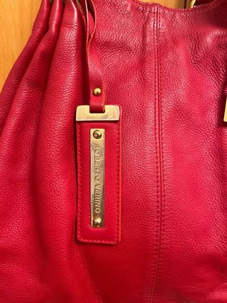 Bolso Roberto Verino Rojo Piel.