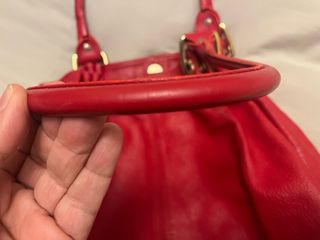 Bolso Roberto Verino Rojo Piel.