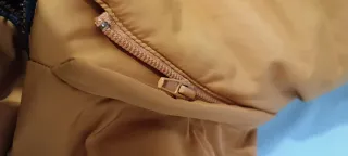 Anorak Zara Mostaza con Capucha y Pelo