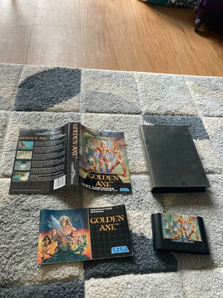 Golden Axe Mega Drive Sega Cartucho Manual Caja