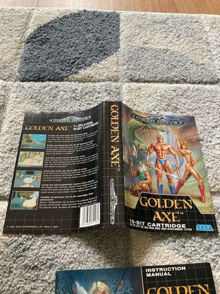 Golden Axe Mega Drive Sega Cartucho Manual Caja