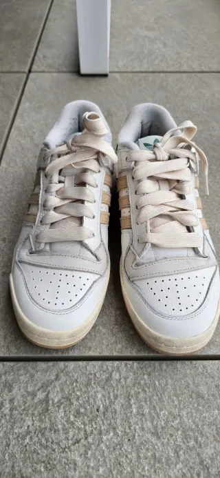 Adidas Forum Low Beige/Bianco Taglia 42 2/3