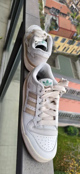 Adidas Forum Low Beige/Bianco Taglia 42 2/3