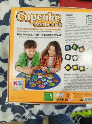 Juego de mesa Cupcake Pastel en Taza