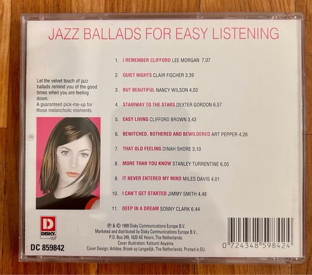 CD Jazz Ballads For Easy Listening