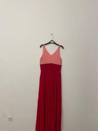 Vestido fiesta/boda rosa y rojo