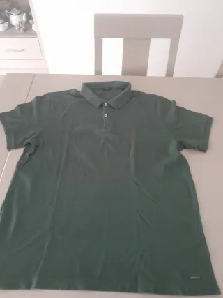 Polo Massimo Dutti Verde Hombre
