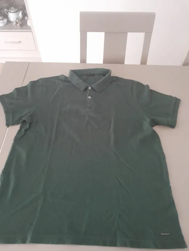 Polo Massimo Dutti Verde Uomo