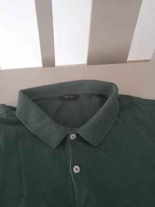 Polo Massimo Dutti Verde Hombre