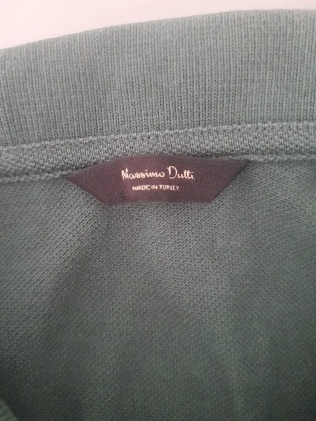 Polo Massimo Dutti Verde Uomo