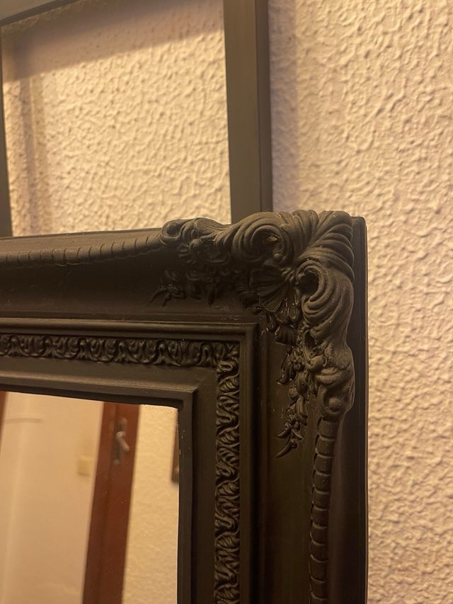 Espejo grande decorativo negro