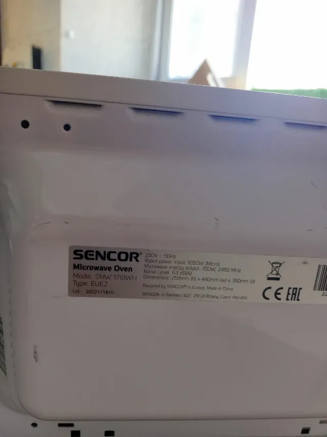 Microondas Sencor Blanco