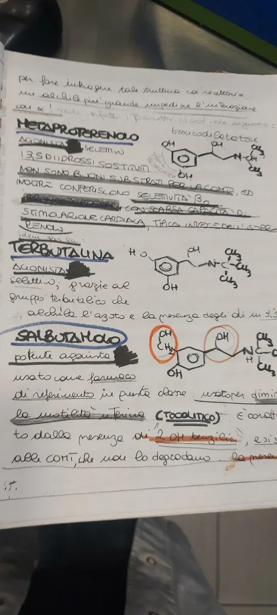 Appunti categoria adrenergici