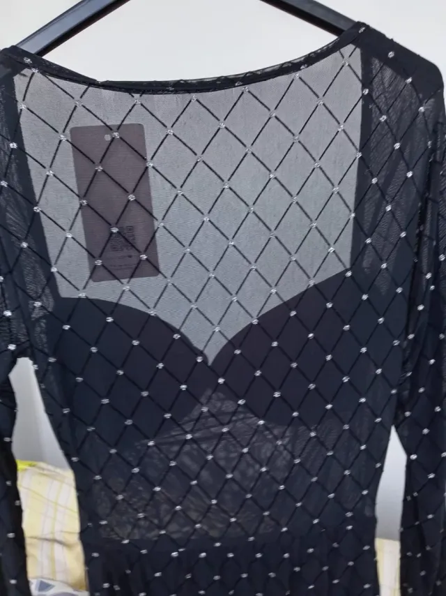 Vestito nero con brillantini