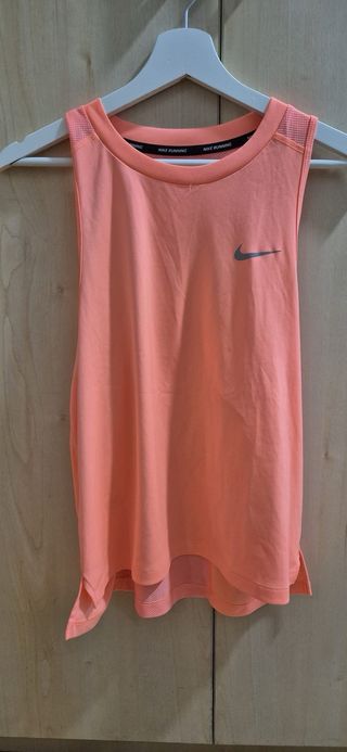 Camiseta Nike Gym Naranja Mujer
