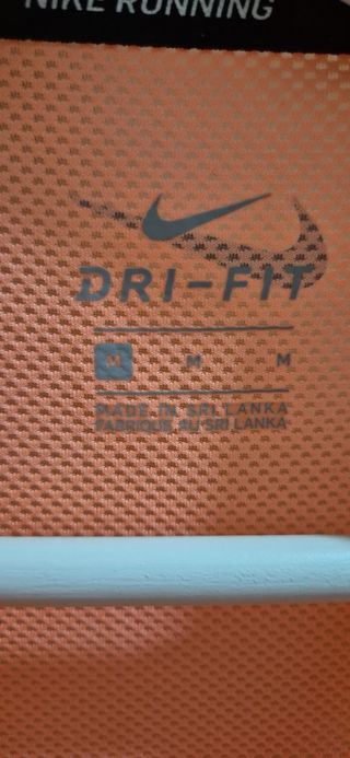 Camiseta Nike Gym Naranja Mujer