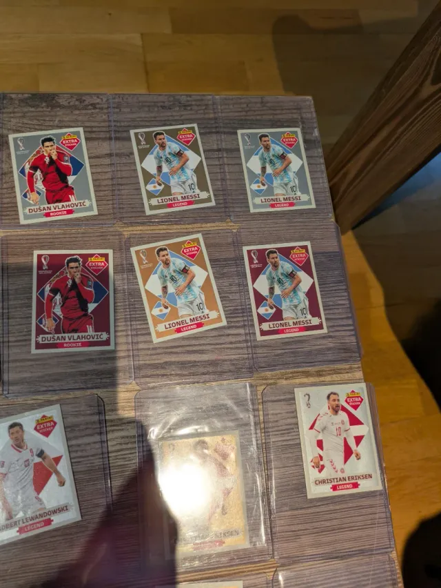 Lote completo extra stickers Panini Qatar 2022