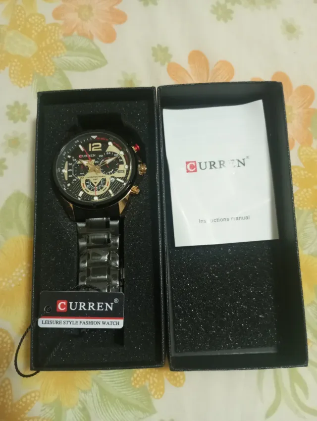 Reloj Curren Cuarzo Triple Esfera Fecha