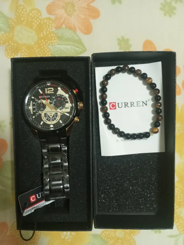 Reloj Curren Cuarzo Triple Esfera Fecha
