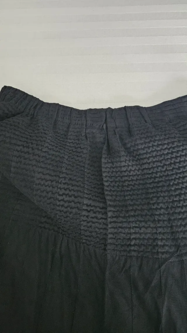 Falda larga negra de tul