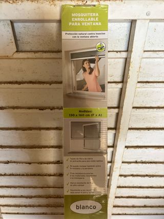 Mosquitera enrollable para ventana (Lidl) Nueva