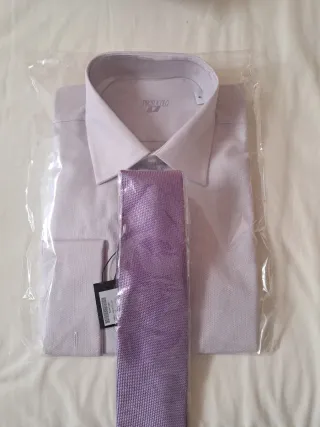 Camisa Protocolo Traje Hombre Talla L