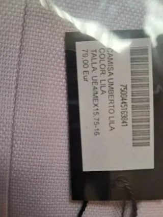 Camisa Protocolo Traje Hombre Talla L