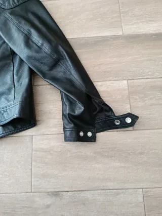 Chaqueta motera Zara Negra Talla L