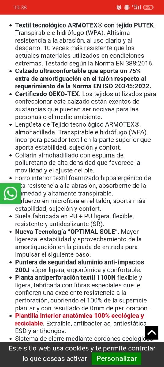 Calzado de seguridad Panter