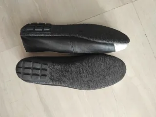 Manoletinas negras y plateadas