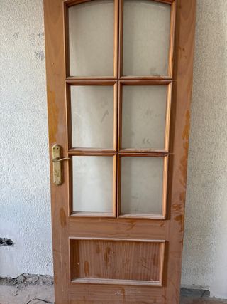 Puertas de madera con/sin cristal
