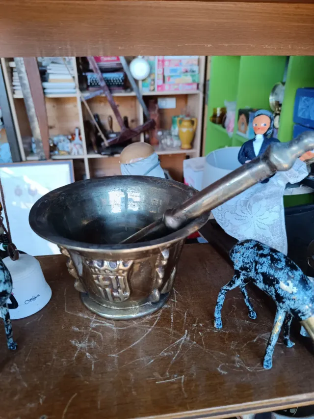 Mortero de Bronce Réplica