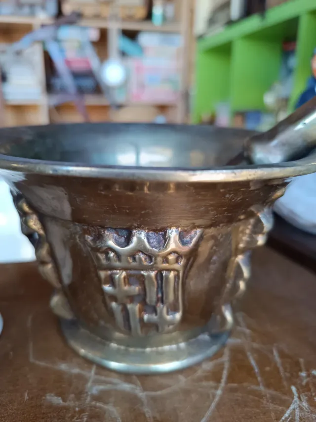 Mortero de Bronce Réplica