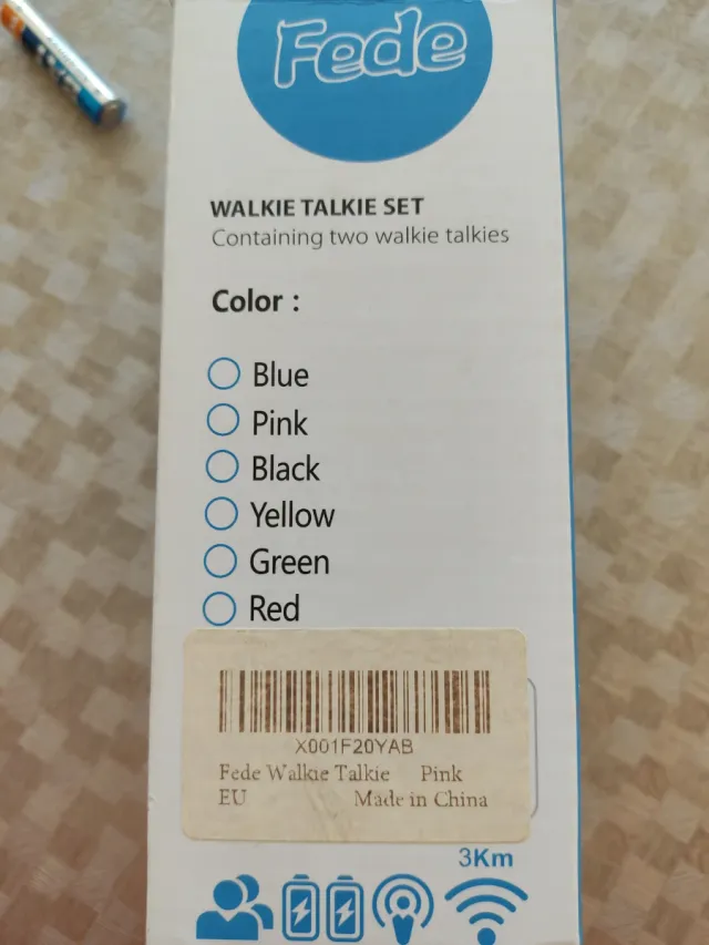 Walkie Talkies Infantiles Fedo T-388 (2 Unidades)