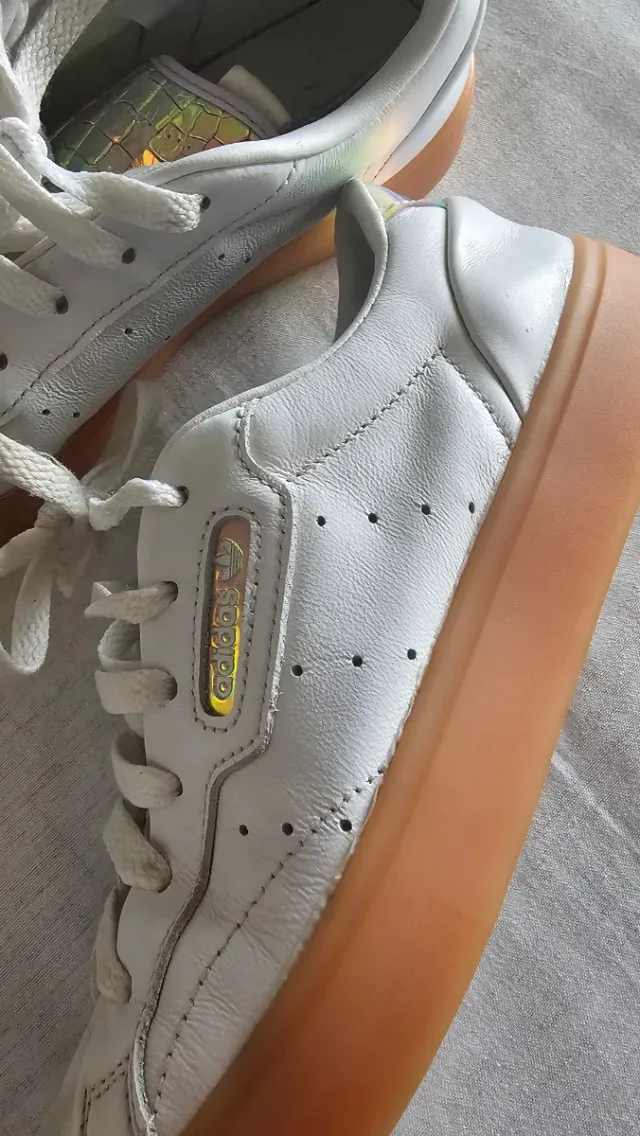 Zapatillas Adidas Sleek Super Blancas piel