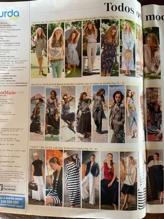 Conjunto de 3 Revistas Burda Style