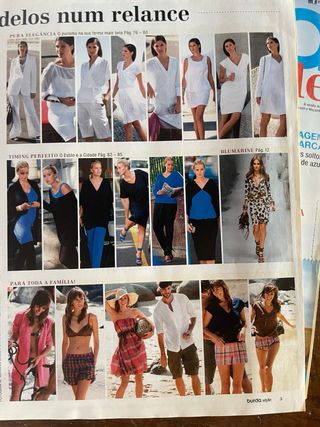 Conjunto de 3 Revistas Burda Style