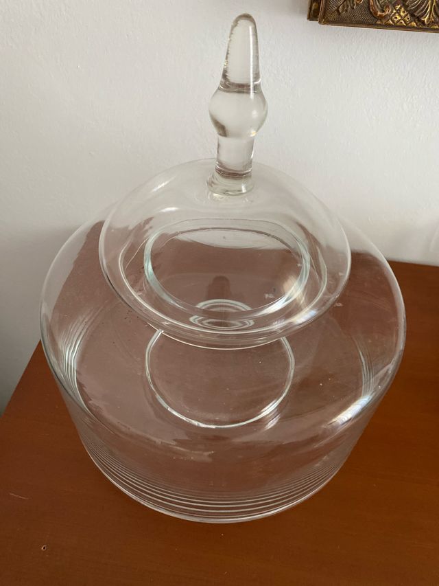 Bombonera de cristal grande