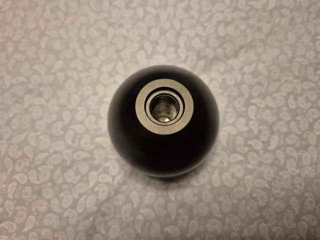 Pomello leva cambio per auto o furgone nero con design giapponese