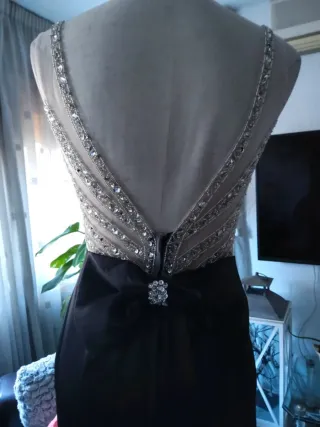 Vestido de fiesta negro largo