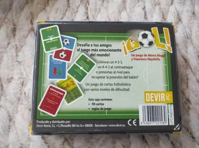 ¡GOL! Juego de cartas. Nuevo!!