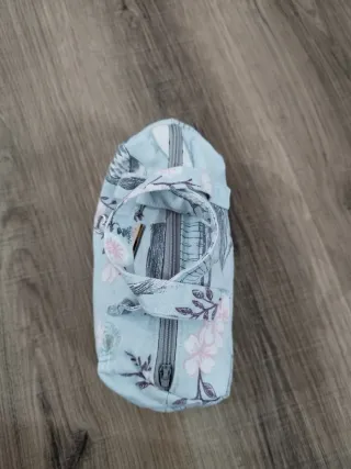 Beauty case azzurro fatto a mano