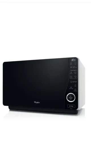 Microondas Whirlpool Negro y Blanco. Gran capacida